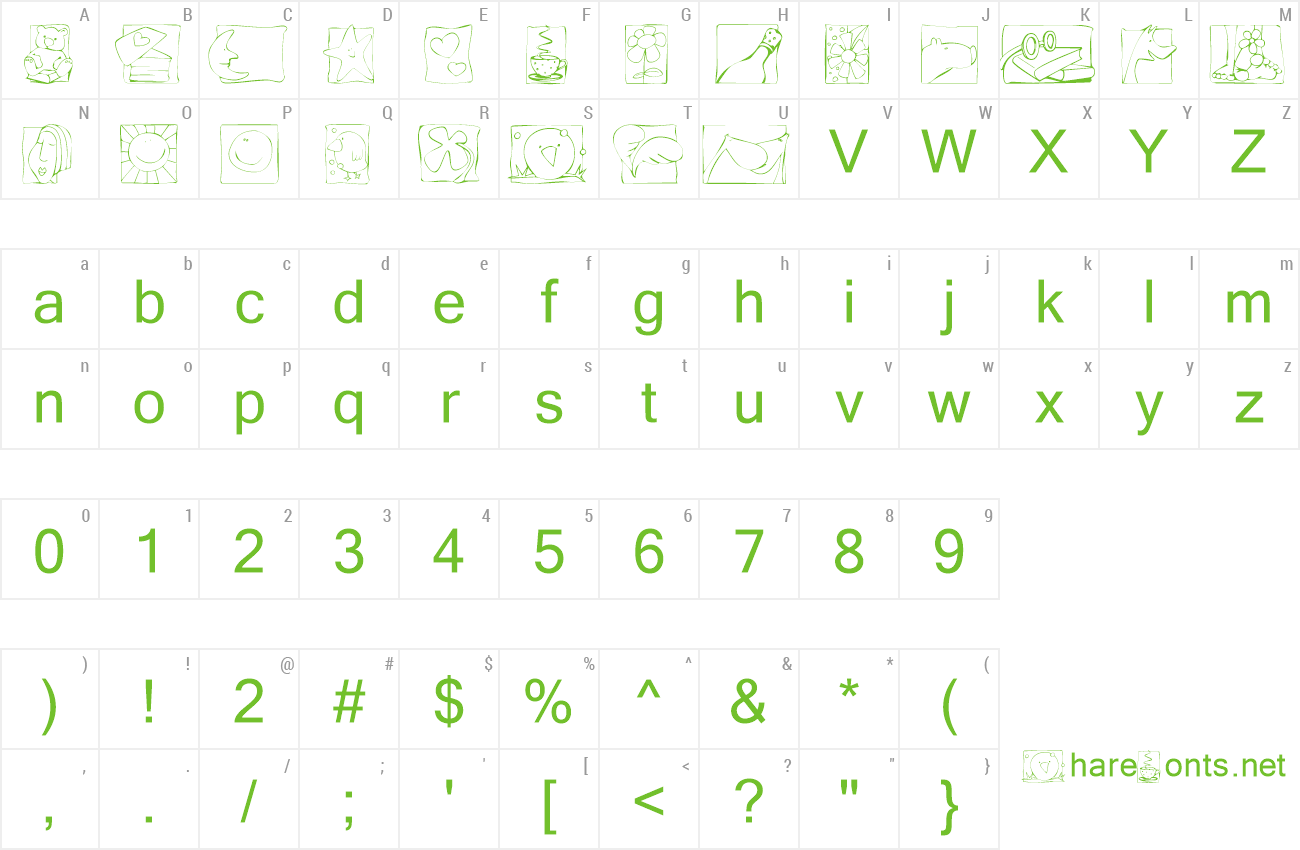 Font KR Scraps preview